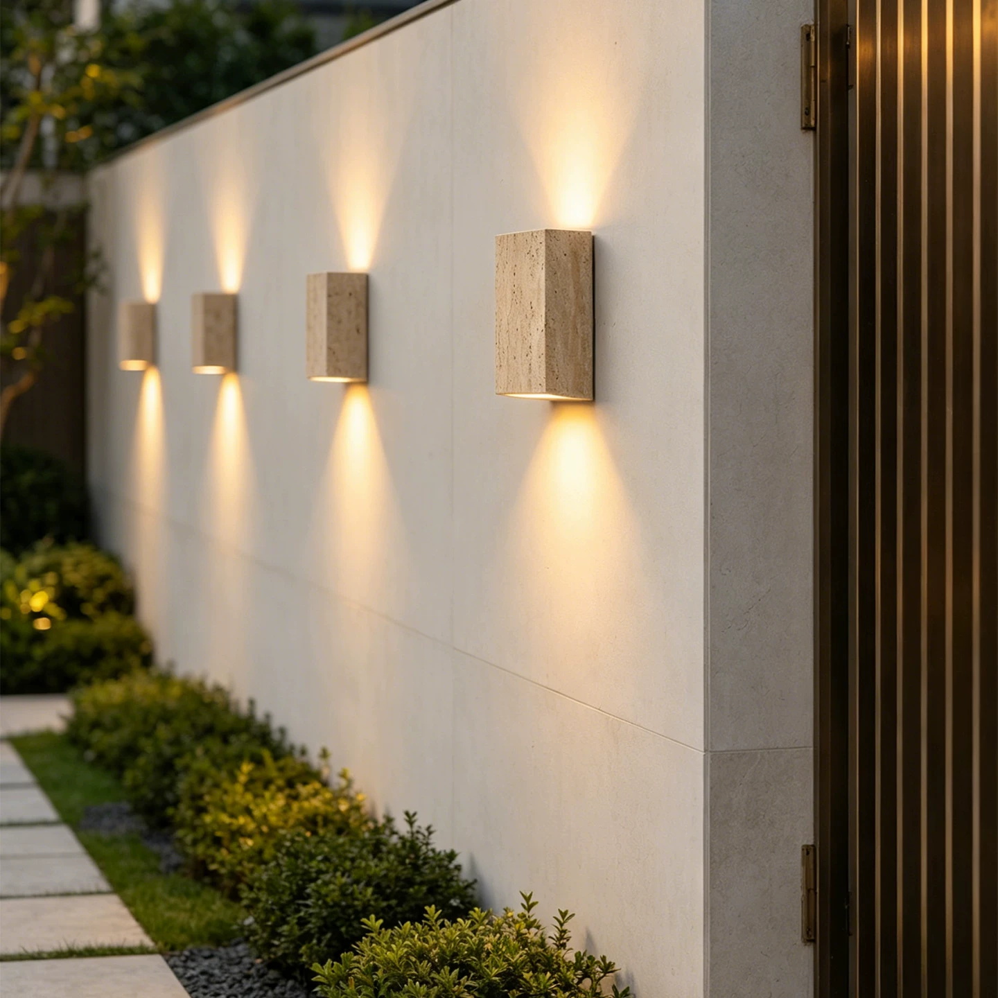 Decor Lighting Cy - Lámpara de Pared de Piedra Amarilla