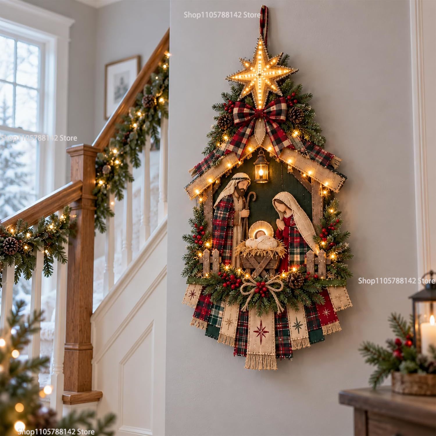 Kit de decoración navideña par - Lighting Christmas Decor reseña y precio