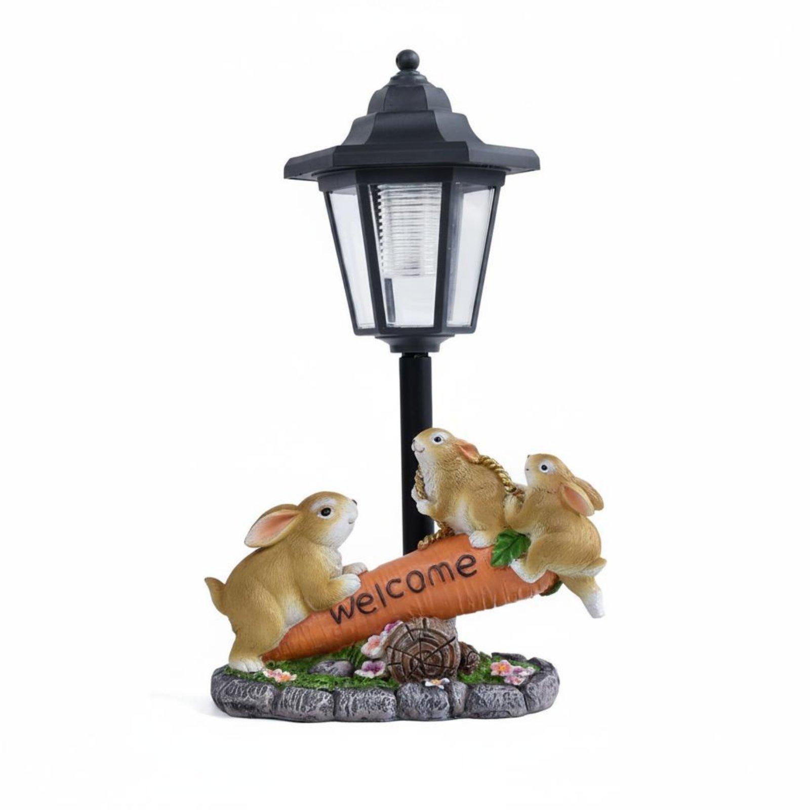 Estatua de Conejo Solar Decora - Lighting Decoration Ideas reseña y precio