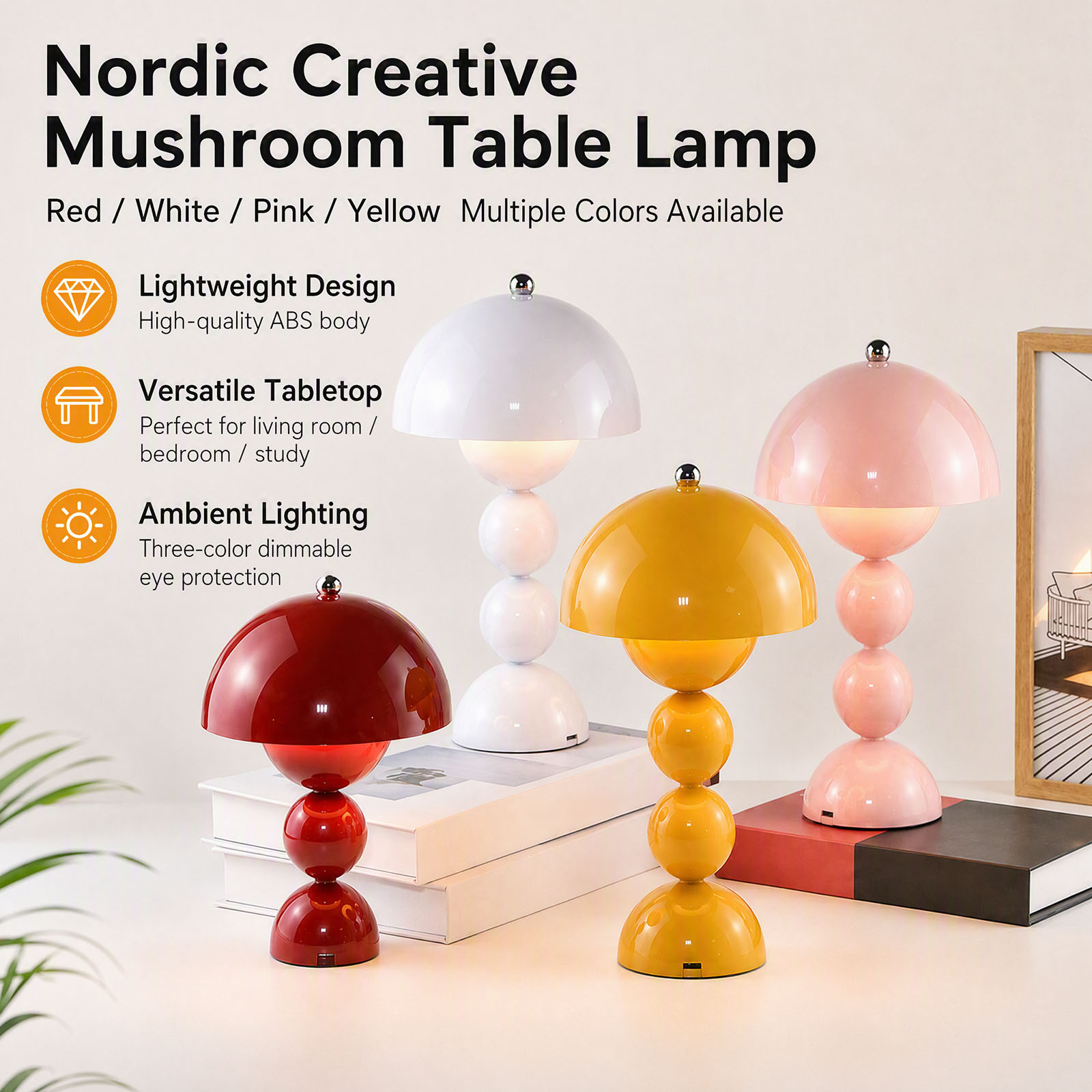 Lámpara de mesa con forma de f - Decor Lighting Lamps reseña y precio