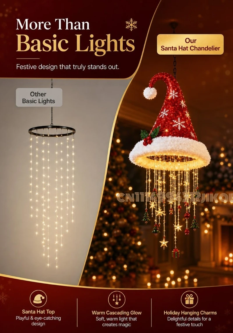 Lámpara colgante con forma de  - Lighting Christmas Decor reseña y precio