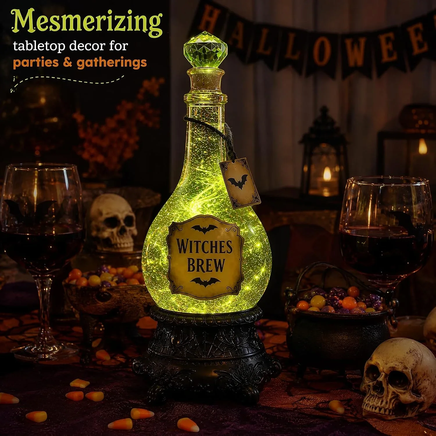 Botella con brillo y luces LED - Up Lighting Decor reseña y precio