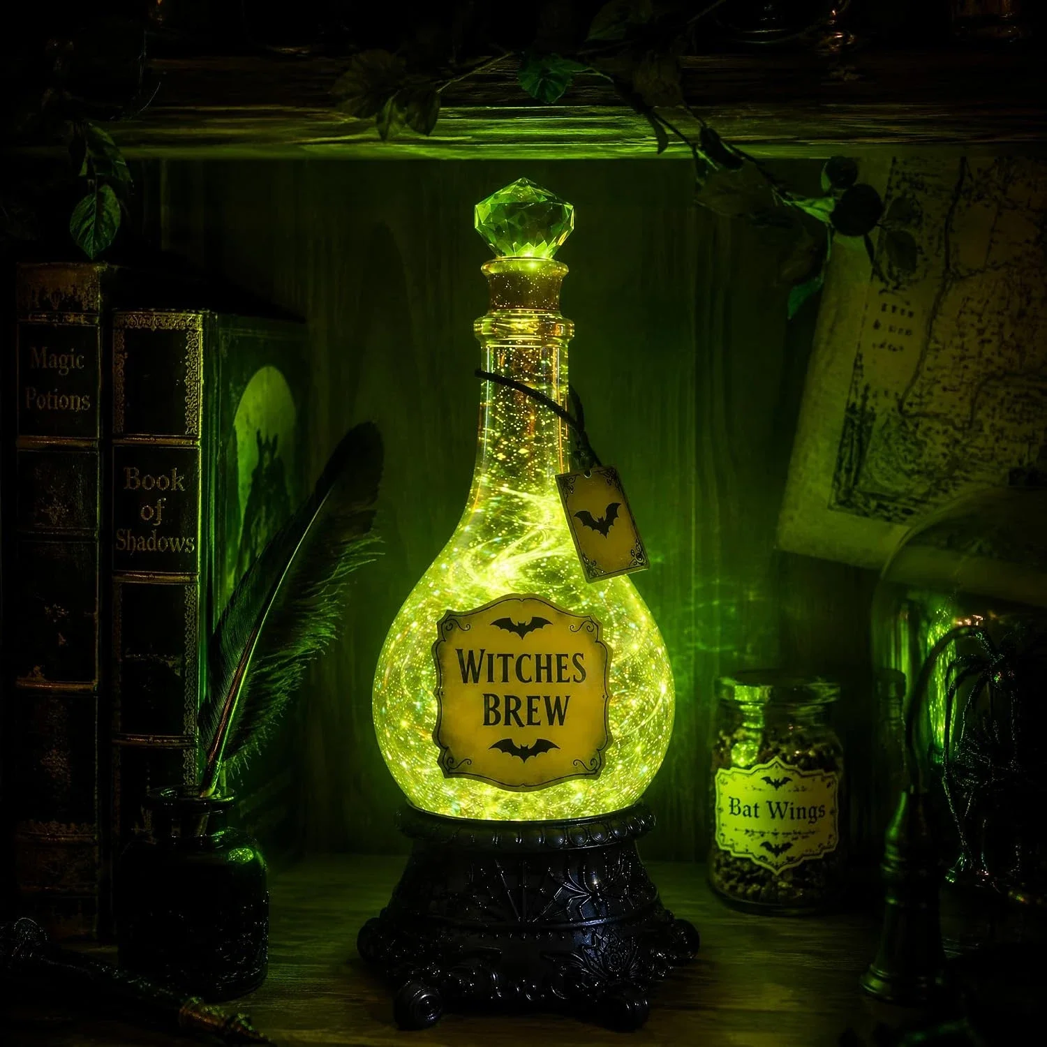 Botella con brillo y luces LED - Up Lighting Decor reseña y precio