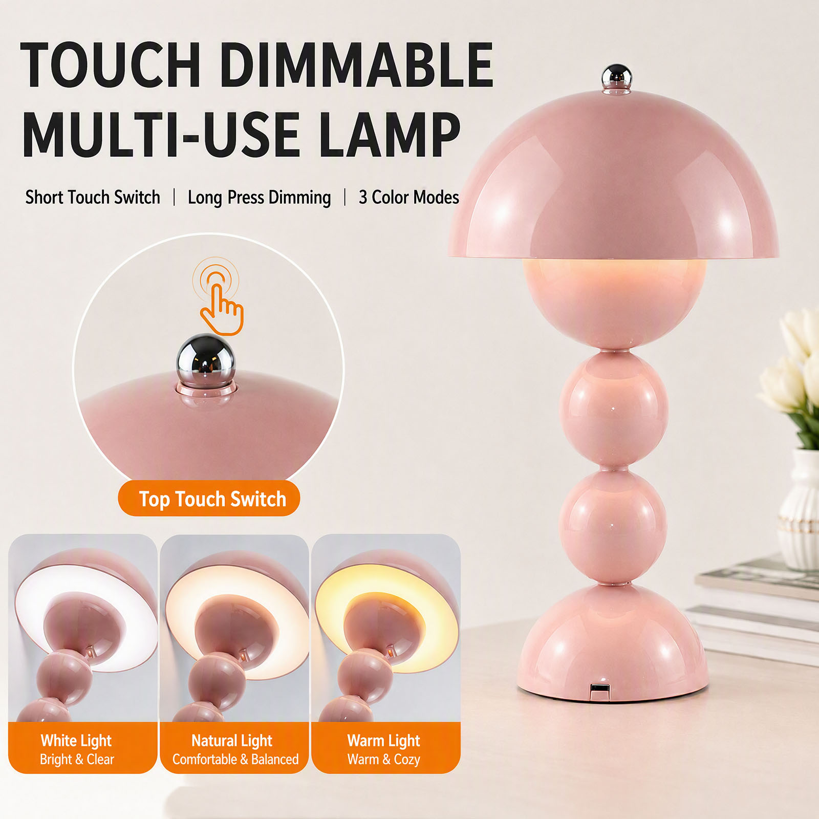 Lámpara de mesa vintage con fo - Decor Lighting Lamps reseña y precio