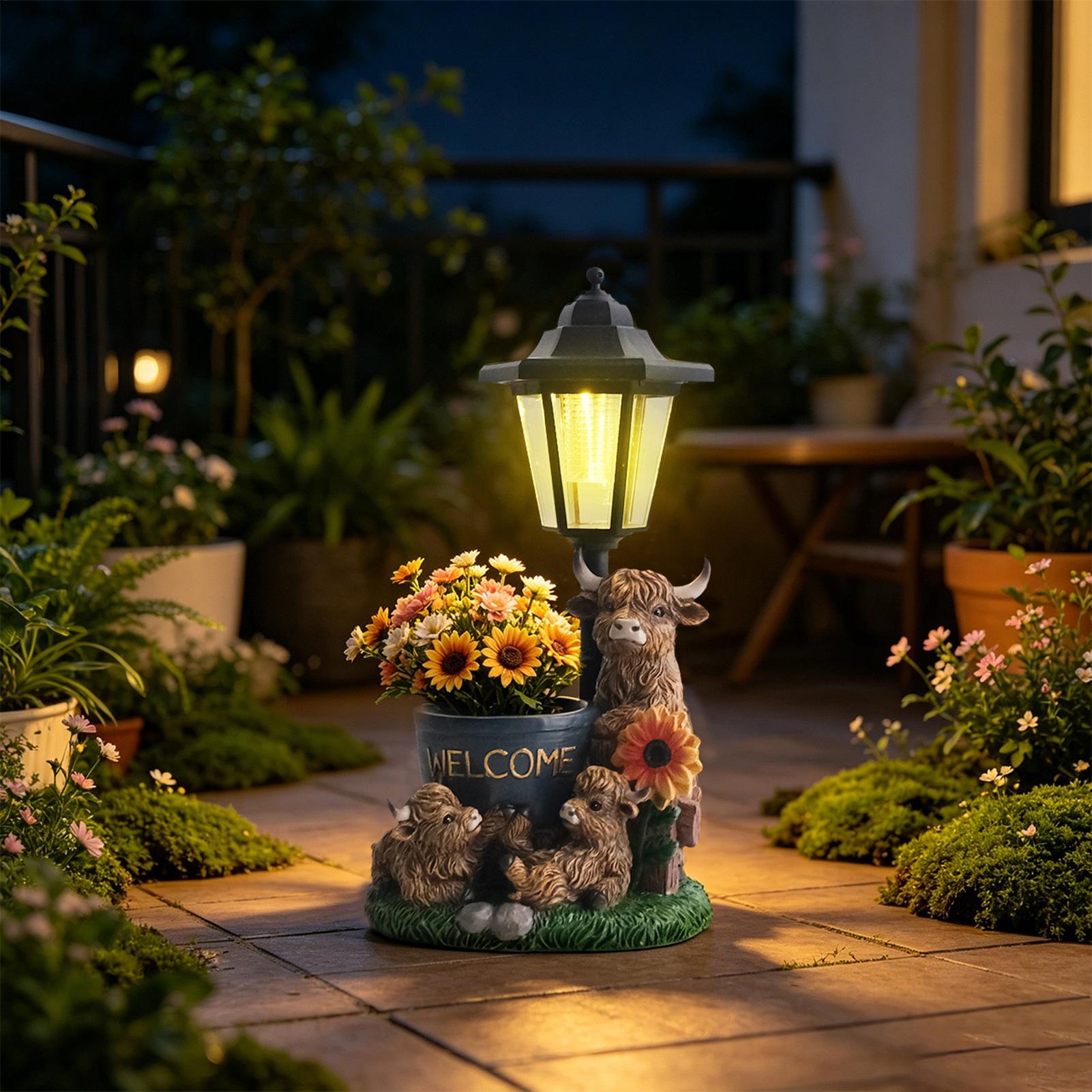 Figura decorativa de vaca de r - Up Lighting Decor reseña y precio