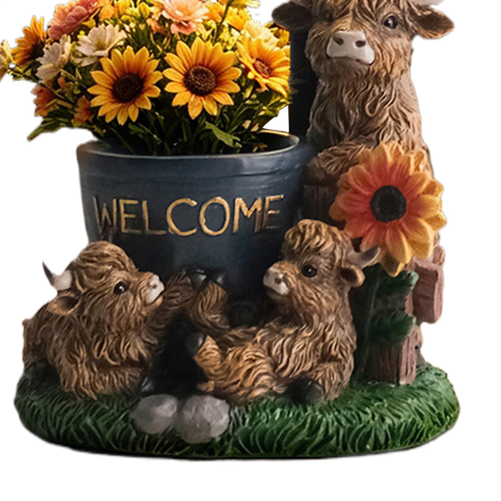 Figura decorativa de vaca de r - Up Lighting Decor reseña y precio
